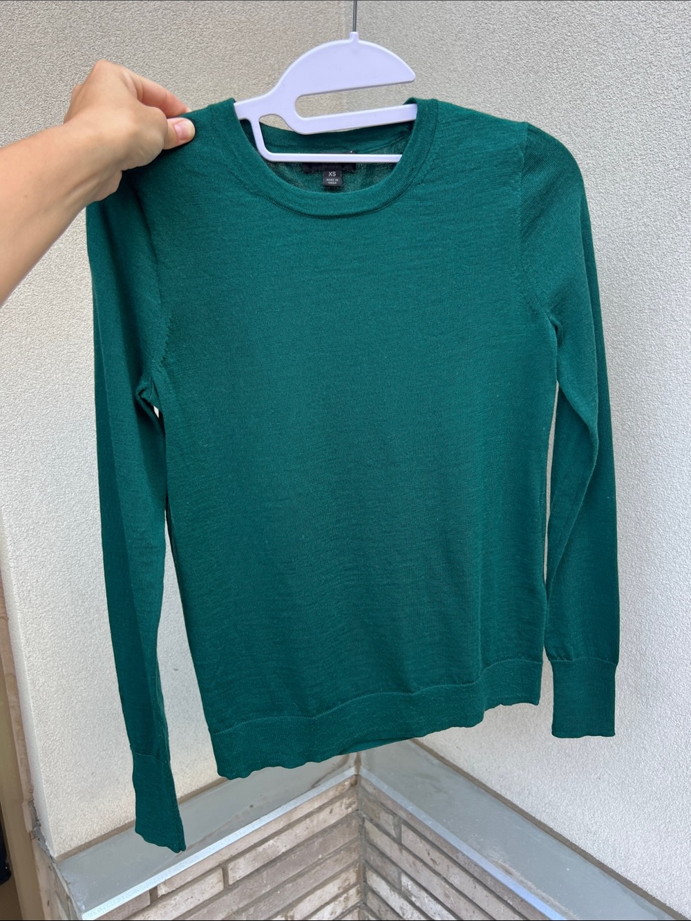 J. Crew Emerald Green Crewneck Sweater